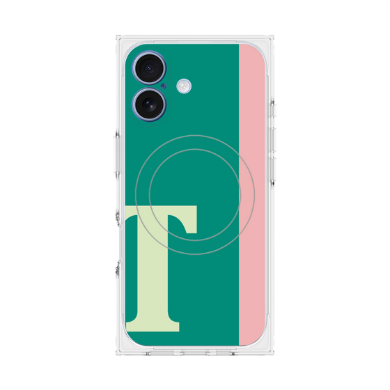 Premium Square Case with MagSafe［ Original - initial color line - T green ］