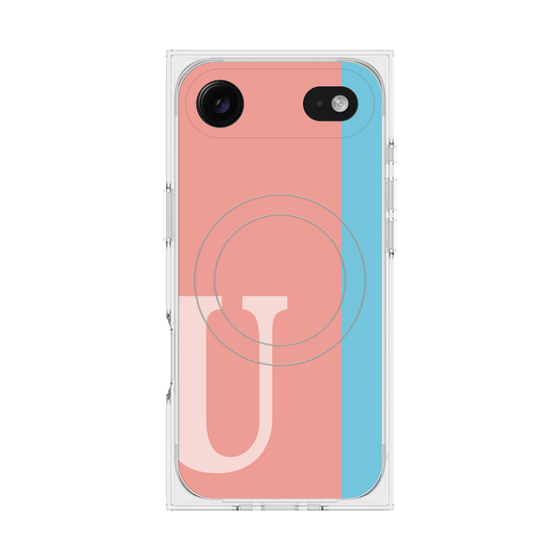 Premium Square Case with MagSafe［ Original - initial color line - U pink ］