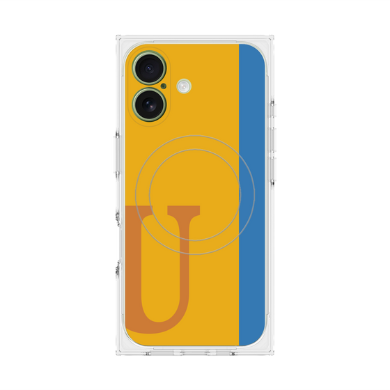 Premium Square Case with MagSafe［ Original - initial color line - U orange ］
