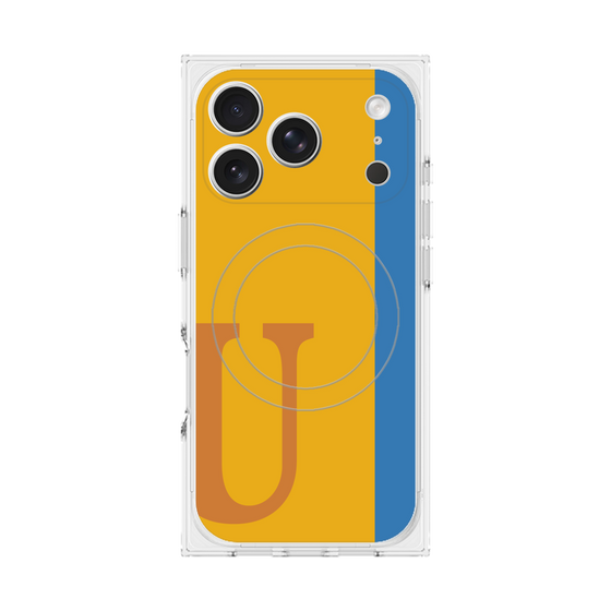 Premium Square Case with MagSafe［ Original - initial color line - U orange ］