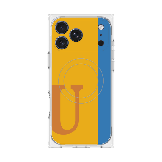 Premium Square Case with MagSafe［ Original - initial color line - U orange ］