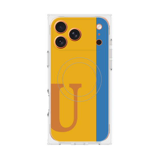 Premium Square Case with MagSafe［ Original - initial color line - U orange ］