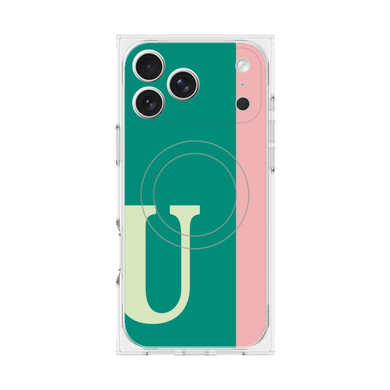 Premium Square Case with MagSafe［ Original - initial color line - U green ］