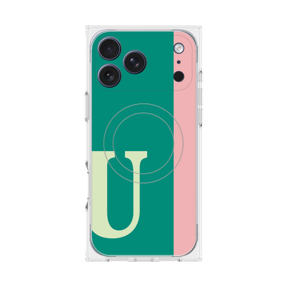 Premium Square Case with MagSafe［ Original - initial color line - U green ］