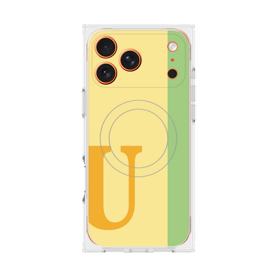 Premium Square Case with MagSafe［ Original - initial color line - U yellow ］