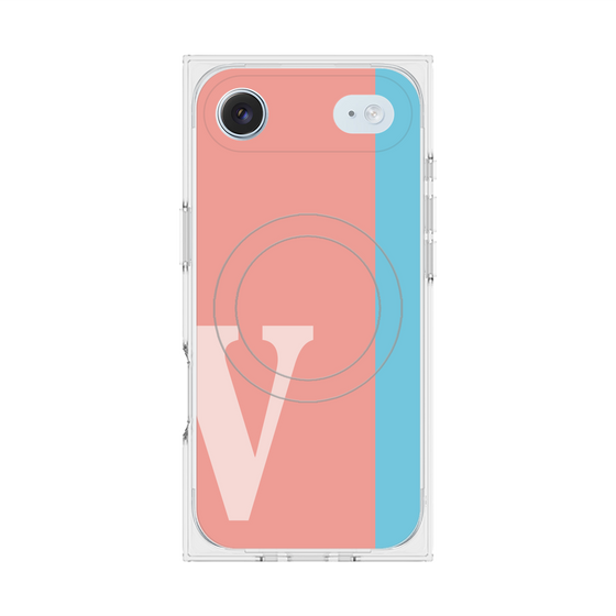 Premium Square Case with MagSafe［ Original - initial color line - V pink ］