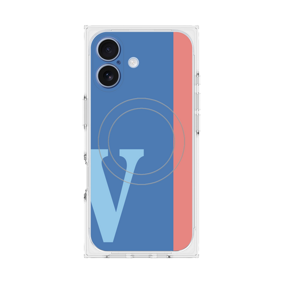 Premium Square Case with MagSafe［ Original - initial color line - V blue ］