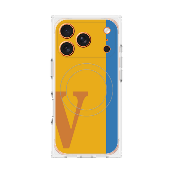 Premium Square Case with MagSafe［ Original - initial color line - V orange ］
