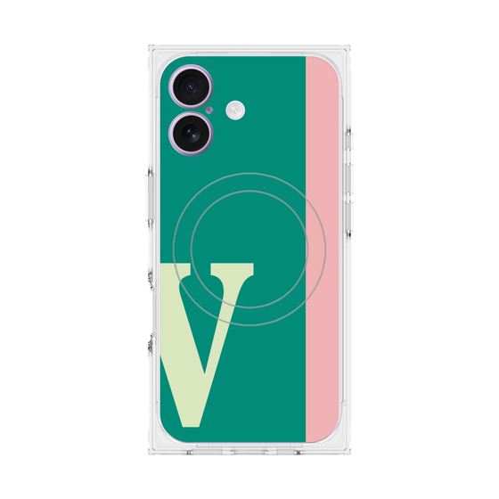 Premium Square Case with MagSafe［ Original - initial color line - V green ］