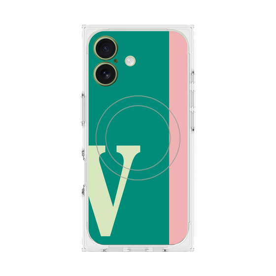 Premium Square Case with MagSafe［ Original - initial color line - V green ］
