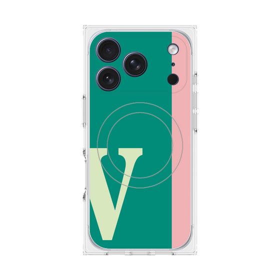 Premium Square Case with MagSafe［ Original - initial color line - V green ］