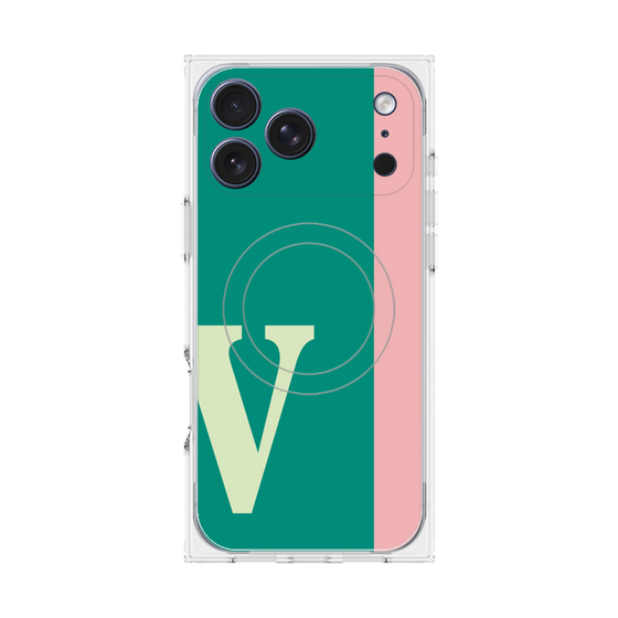 Premium Square Case with MagSafe［ Original - initial color line - V green ］