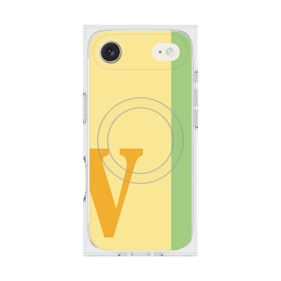 Premium Square Case with MagSafe［ Original - initial color line - V yellow ］