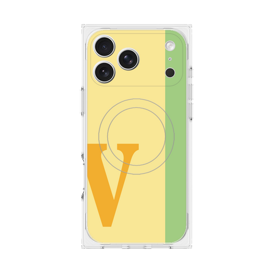 Premium Square Case with MagSafe［ Original - initial color line - V yellow ］
