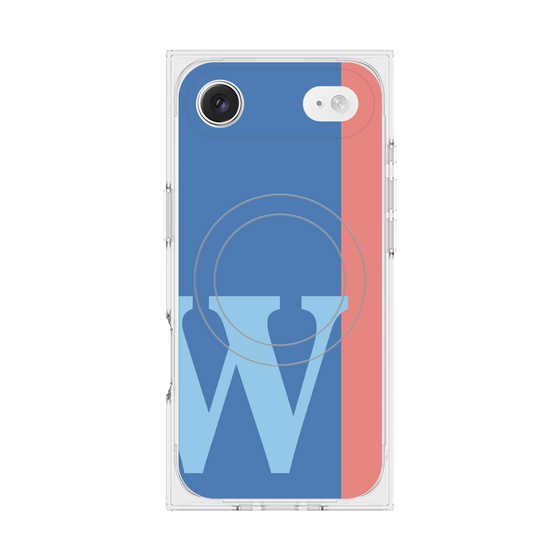 Premium Square Case with MagSafe［ Original - initial color line - W blue ］