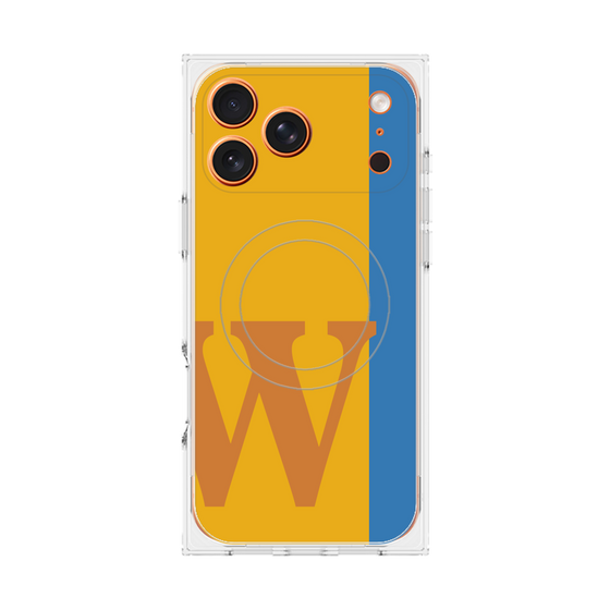 Premium Square Case with MagSafe［ Original - initial color line - W orange ］