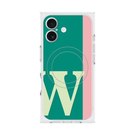 Premium Square Case with MagSafe［ Original - initial color line - W green ］