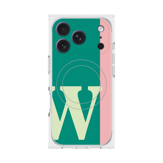 Premium Square Case with MagSafe［ Original - initial color line - W green ］