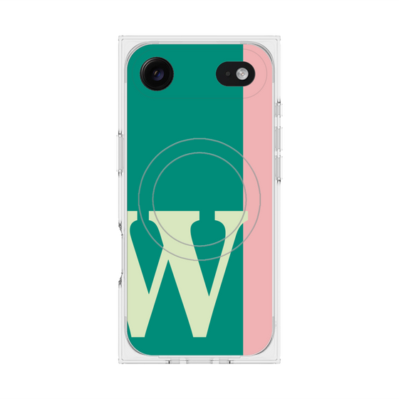 Premium Square Case with MagSafe［ Original - initial color line - W green ］