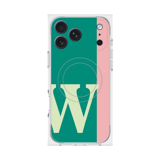 Premium Square Case with MagSafe［ Original - initial color line - W green ］