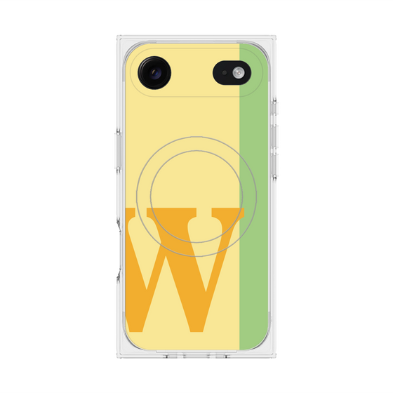 Premium Square Case with MagSafe［ Original - initial color line - W yellow ］