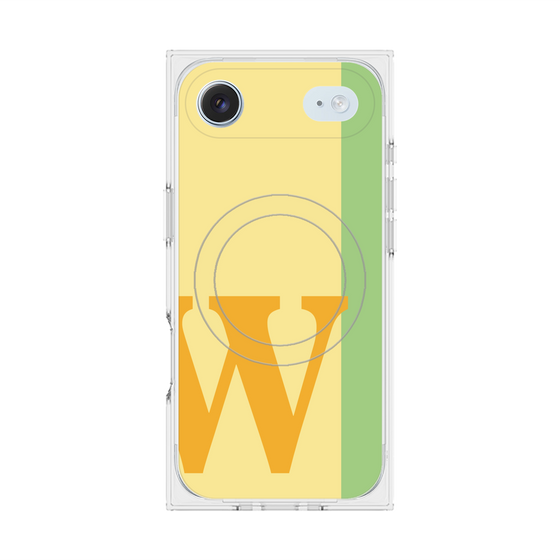 Premium Square Case with MagSafe［ Original - initial color line - W yellow ］