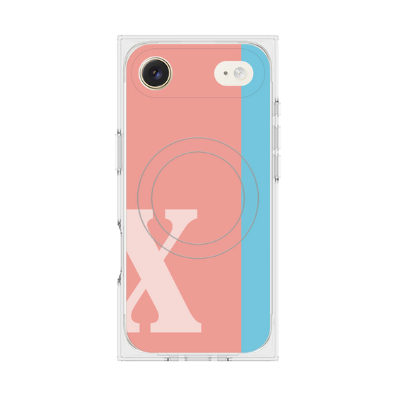 Premium Square Case with MagSafe［ Original - initial color line - X pink ］