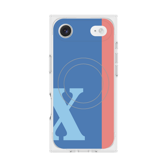 Premium Square Case with MagSafe［ Original - initial color line - X blue ］