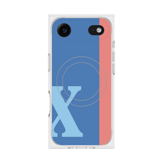 Premium Square Case with MagSafe［ Original - initial color line - X blue ］