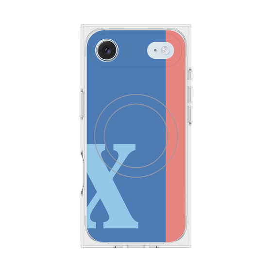 Premium Square Case with MagSafe［ Original - initial color line - X blue ］