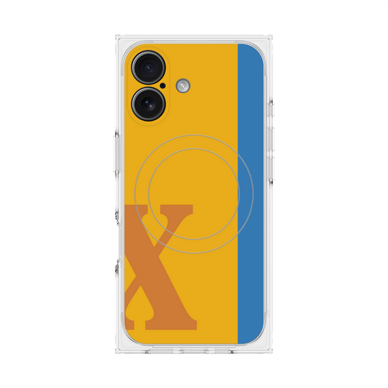 Premium Square Case with MagSafe［ Original - initial color line - X orange ］