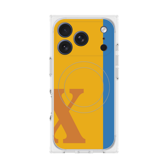 Premium Square Case with MagSafe［ Original - initial color line - X orange ］