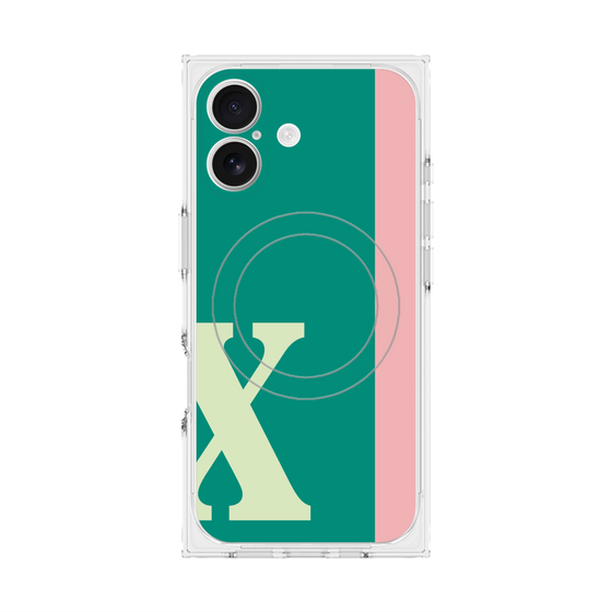 Premium Square Case with MagSafe［ Original - initial color line - X green ］