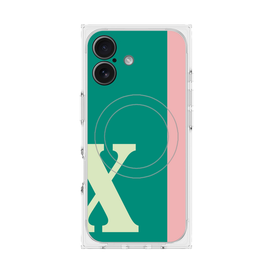 Premium Square Case with MagSafe［ Original - initial color line - X green ］