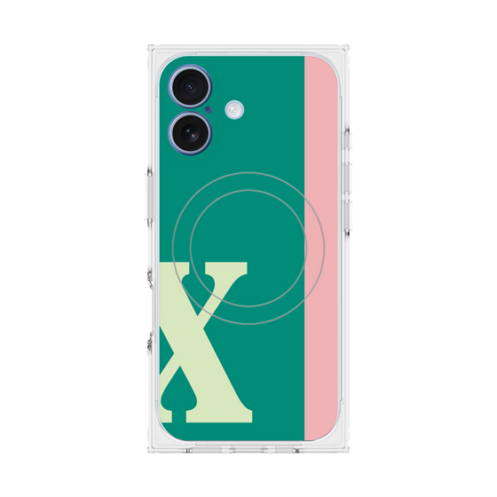 Premium Square Case with MagSafe［ Original - initial color line - X green ］