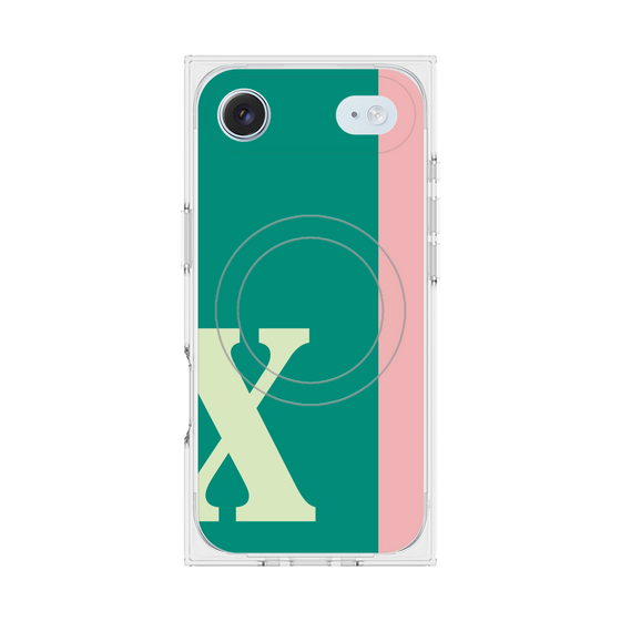 Premium Square Case with MagSafe［ Original - initial color line - X green ］