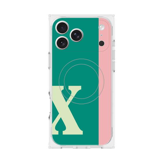 Premium Square Case with MagSafe［ Original - initial color line - X green ］