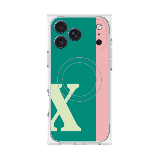 Premium Square Case with MagSafe［ Original - initial color line - X green ］