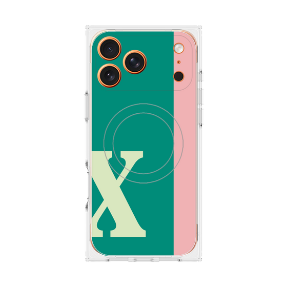 Premium Square Case with MagSafe［ Original - initial color line - X green ］