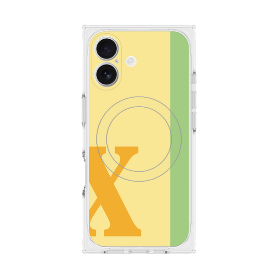 Premium Square Case with MagSafe［ Original - initial color line - X yellow ］