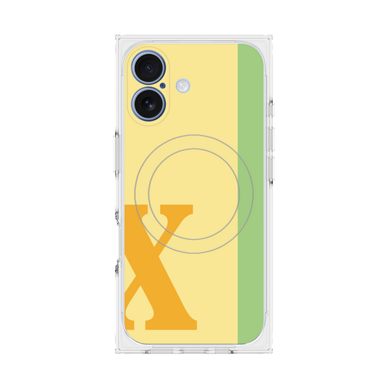 Premium Square Case with MagSafe［ Original - initial color line - X yellow ］