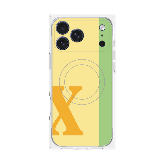 Premium Square Case with MagSafe［ Original - initial color line - X yellow ］