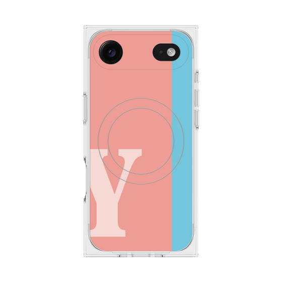 Premium Square Case with MagSafe［ Original - initial color line - Y pink ］