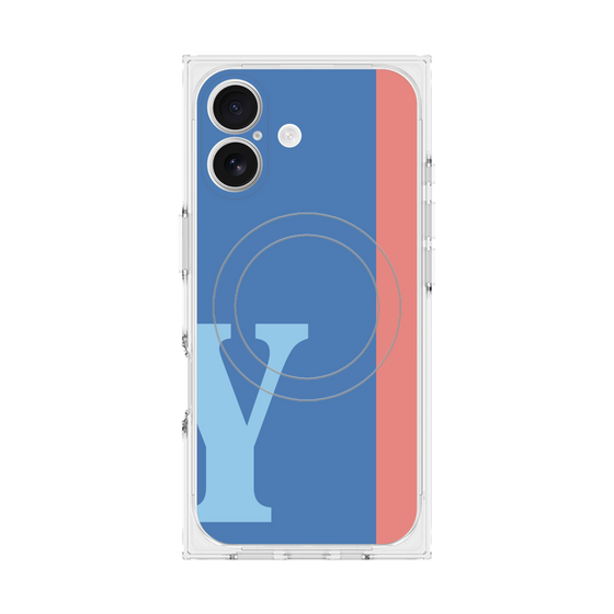 Premium Square Case with MagSafe［ Original - initial color line - Y blue ］