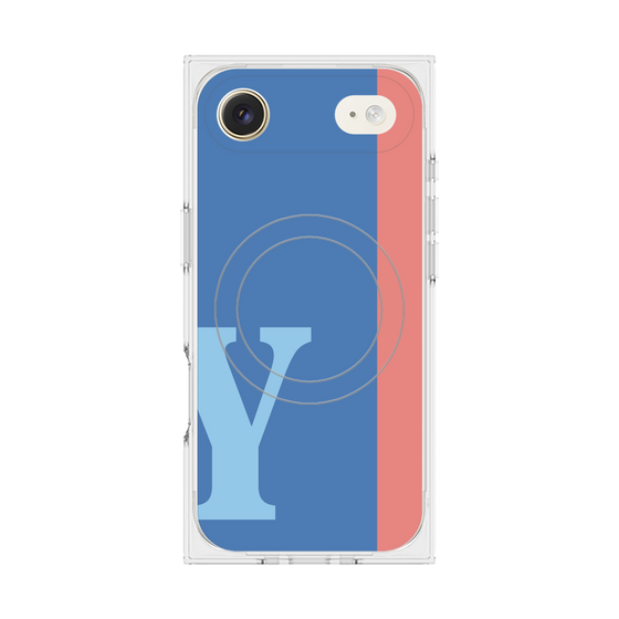 Premium Square Case with MagSafe［ Original - initial color line - Y blue ］