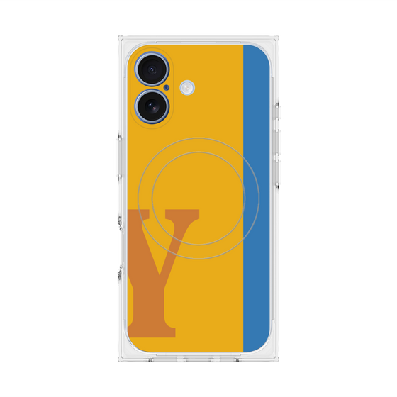 Premium Square Case with MagSafe［ Original - initial color line - Y orange ］