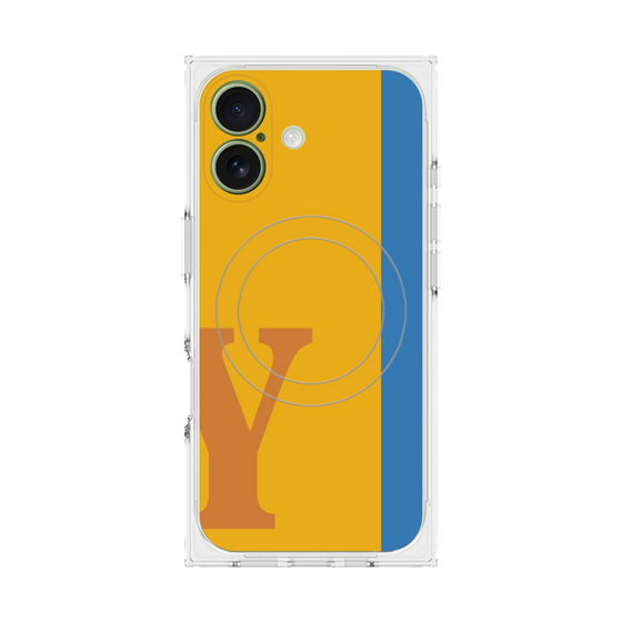 Premium Square Case with MagSafe［ Original - initial color line - Y orange ］