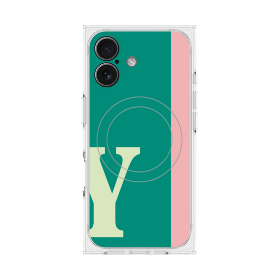 Premium Square Case with MagSafe［ Original - initial color line - Y green ］