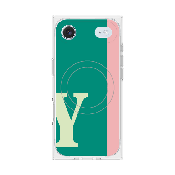 Premium Square Case with MagSafe［ Original - initial color line - Y green ］
