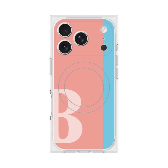 Premium Square Case with MagSafe［ Original - initial color line - B pink ］